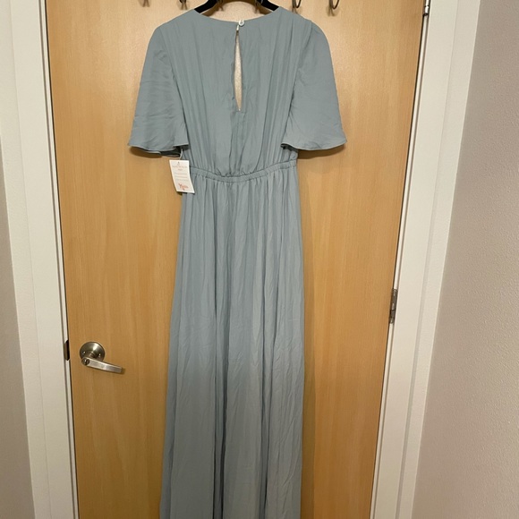 Show me your Mumu Emily Empire Maxi Dress XXS sage - Picture 12 of 15